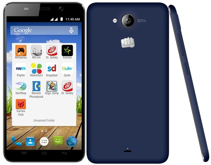 Details of micromax canvas fun a63