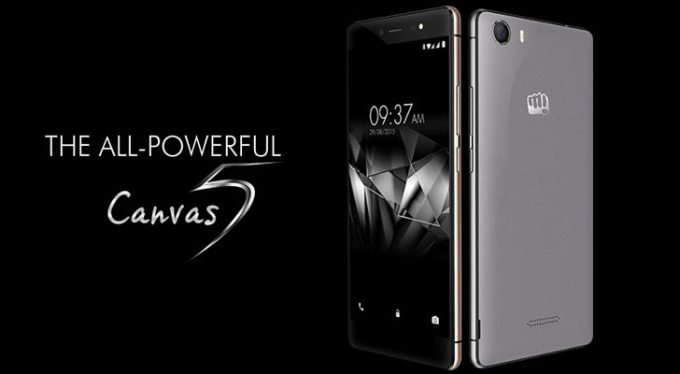 Micromax Canvas 5 E481